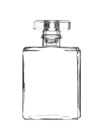 100 ml flat perfume bottle