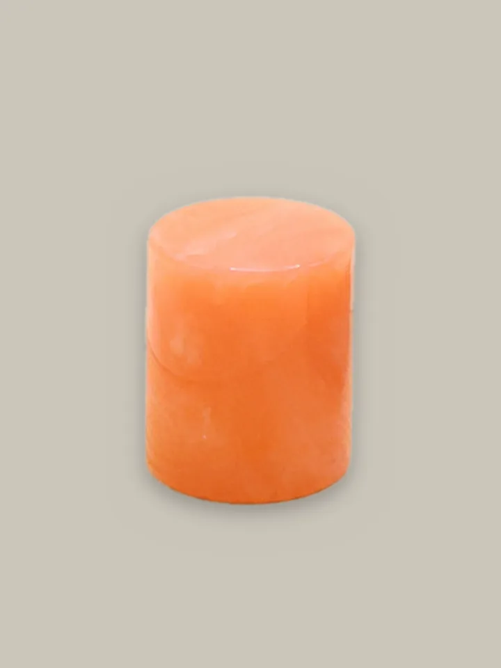 Resin cylinder cap, orange pattern
