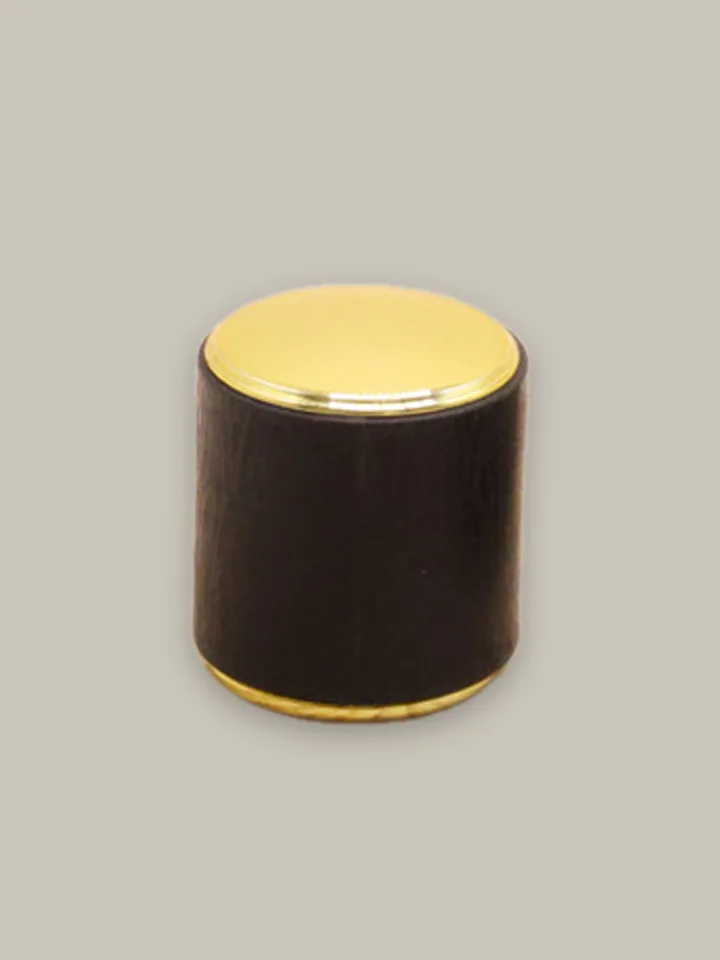 Designer cap, black & gold, weighted