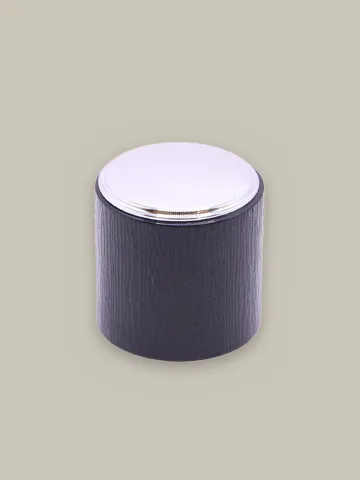 Designer cap, black & silver, weighted