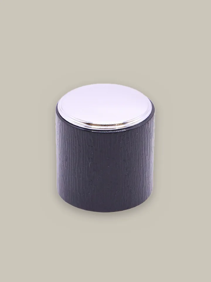 Designer cap, black & silver, weighted