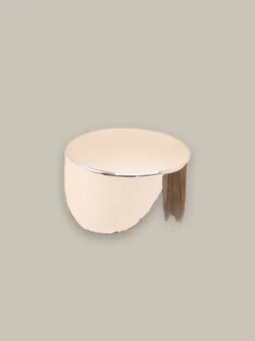 Designer cap, glossy silver, weighted