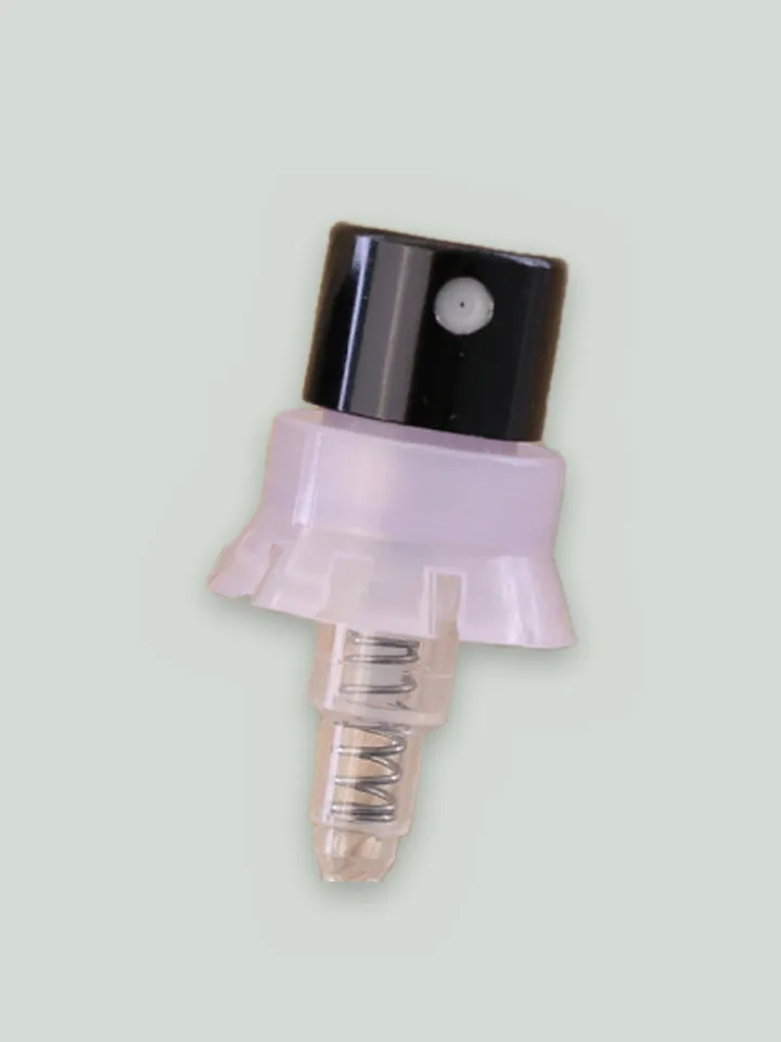 Crimp pump, black metallised plastic