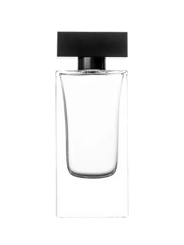 QB-0118 with Crimp pump, silver metallised plastic and Designer cap, black
