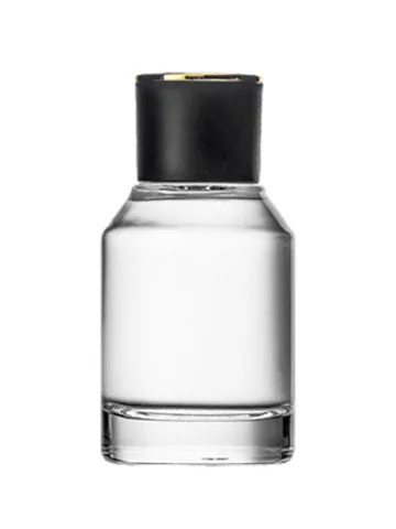 QB-0074 with Crimp pump, silver metallised plastic and Designer cap, black & silver