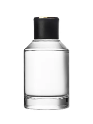 QB-0135 with Crimp pump, silver metallised plastic and Designer cap, black & silver