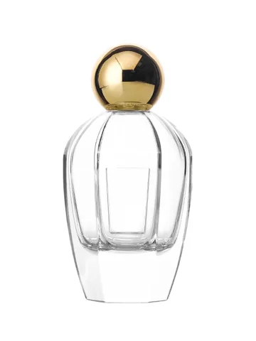 QB-0141 with Crimp pump, gold metallised plastic and Ball cap, gold