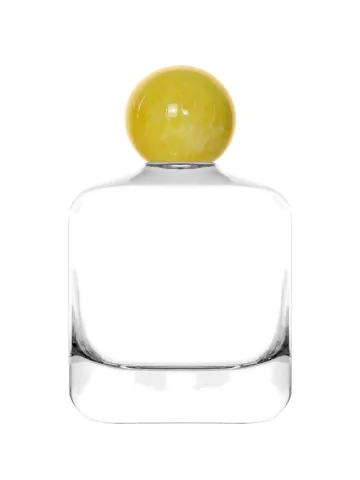 QB-0180 with Crimp pump, gold metallised plastic and Ball cap, white