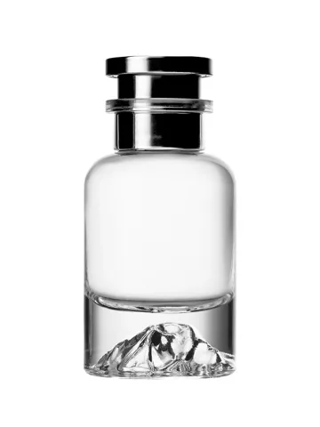 QB-0065 with Crimp pump, silver metallised plastic and Designer cap
